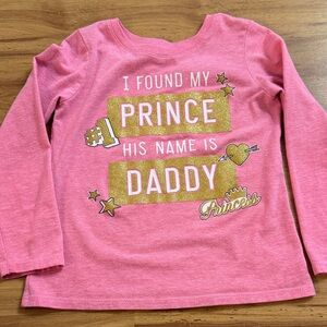 Pink Girls' Long-Sleeve 'I Found My Prince' Graphic Tee